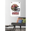 Trends International NFL San Francisco 49ers - Drip Helmet 20 Unframed Wall Poster Prints - 2 of 4