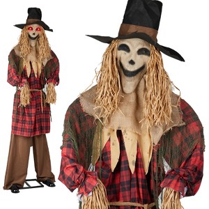 Slickblue 8.2ft Halloween Scarecrow Decoration with LED Lights, Sound & Motion for Yard & Garden Display - 1 of 4