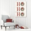 Courtside Market Ho Ho Ho Wreath 24x36 Gallery-Wrapped Canvas - 2 of 4
