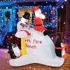 GlasFlength Inflatable Holiday Decorations Christmas Inflatables Santa Christmas Inflatables Outdoor for Holiday, Multicolored, 6.4"*4.7"*6" - 2 of 4