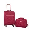 Whisen 4-Piece Luggage Set, Lightweight Terylene Suitcases and Bag with 360° Spinner Wheels, and Multiple Pockets - 3 of 4