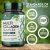 Collagen Peptides for Women & Men Hydrolyzed Supplement Hair Skin Nails Support - 60 Capsules By Nature's Nutrition - 4 of 4