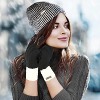 Nicole Miller Hat and Glove Set For Women, Pack Of 2 Winter Beanie Hats Soft & Warm Gloves Sets - 2 of 4