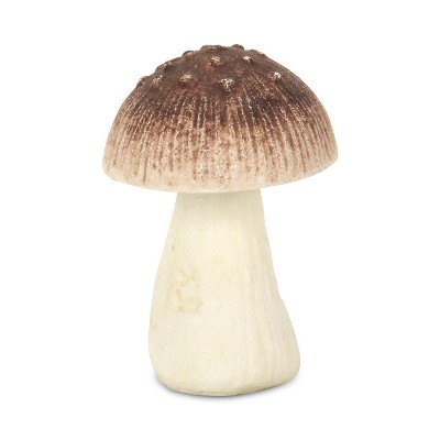 Cheung's Hareton Cast Iron Red & White Mushroom Decor