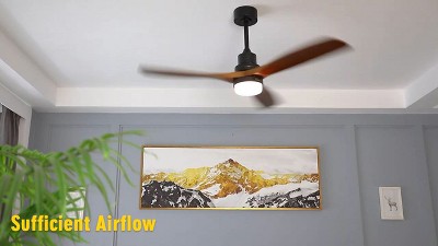 38'' White ABS 3-Blade Ceiling Fan with Remote
