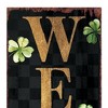 HomeRoots 36" Black Gold And Green Solid Wood Welcome St Patrick's Day Porch Sign - 4 of 4