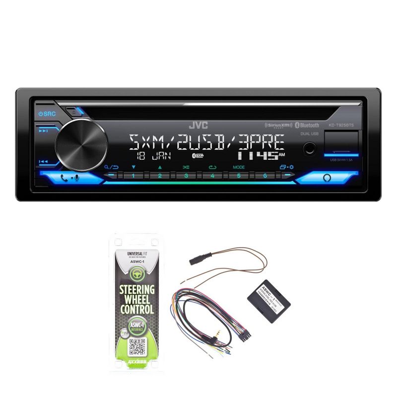 JVC KD-T925BTS CD Receiver Bluetooth USB Sirius XM Alexa 13-Band EQ, 1 of 8