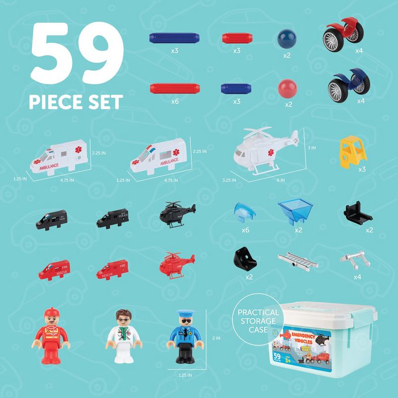Play Brainy Magnetic Emergency Vehicles (59 Pc), 4 of 8