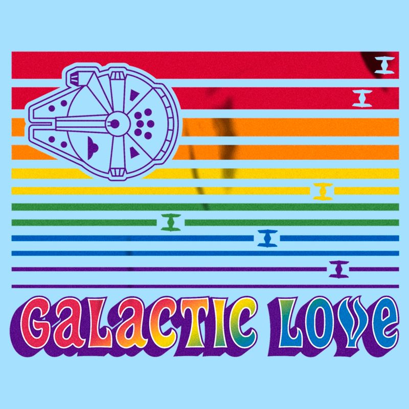 Adult Star Wars Porg Pride Rainbow Logo T-Shirt, 2 of 5