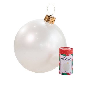 Holiball 30" Outdoor Decorative Sculpture Pearl - 1 of 1