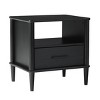 GlasFlength Nightstands Accent Nightstand Bedside Table Nightstand End Tables Nightstands with Drawer for Bedroom, Black, 20"*15.88"*20" - 4 of 4