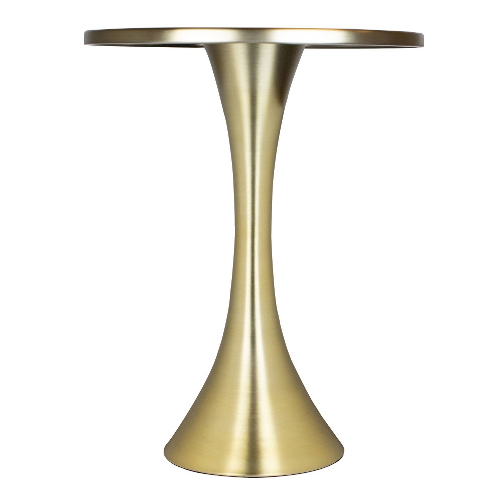 LumiSource Lennox Metal Accent Table Gold