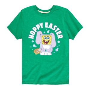 Boys' - SpongeBob Squarepants - Hoppy Easter Short Sleeve Graphic T-Shirt - 1 of 4
