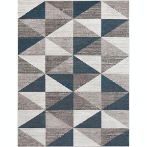 Mark & Day Davidson Woven Indoor Area Rugs Sky Blue/Navy - 1 of 4