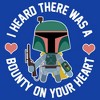 Men's Star Wars Valentine's Day Boba Fett Bounty on Heart T-Shirt - 2 of 4