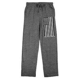American Horror Story American Flag Men's Gray Heather Sleep Pajama Pants - 1 of 4