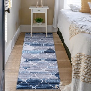 Modern Geometric Area Rug Non-Slip Stain-Resistant Accent Area Rugs - 1 of 4