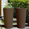 SEVOBAL 2 Piece Planters, Flower Pot with Stand, Mid-Century Modern Home Decor for Balcony Garden - 4 of 4