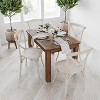 Merrick Lane Rectangular Antique Solid Pine Farm Dining Table - image 2 of 4