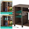 55-75 Gallon Fish Tank Stand Heavy Duty Metal Aquarium Stand with Cabinet - 4 of 4