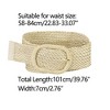 Allegra K Women's Chunky Buckle Braided Woven Wide Dress Waist Belts 58-84cm/22.83-33.07" - 3 of 4