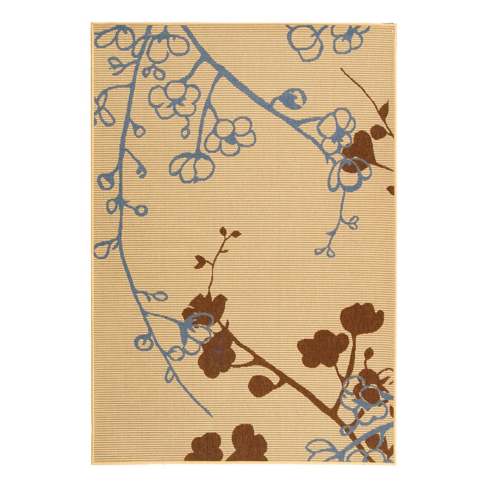  Rectangle Maidstone Outdoor Rug Natural Brown/Blue