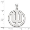 Black Bow Jewelry Sterling Silver Indiana Hoosiers NCAA Extra Large Pendant - 2 of 3