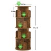 Aheaplus 4-tier/ 5-tier Corner Bookshelf for Home Office, 360 Rotating - 4 of 4