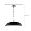 Nuvo Lighting Colony 1 - Light Pendant in  Matte Black/Polished nickel - 3 of 4