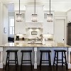 Modern Crystal Pendant Light 4-Light Black Frame Small Chandelier for Kitchen Island Entryway Hallway - 4 of 4