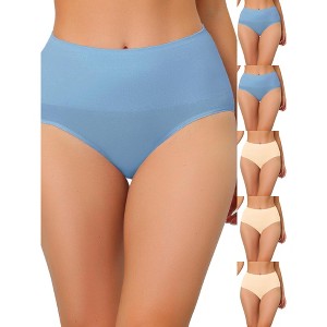 INSPIRE CHIC Women's High Waist Shaping Tummy Control Breathable Briefs 6 Packs - 1 of 4