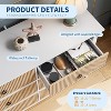 Jojoka Fluted Dresser for Bedroom with 6 Drawers, 47 Inch Wide Multi-Functional Anti-Tip Storage Cabinet - 4 of 4
