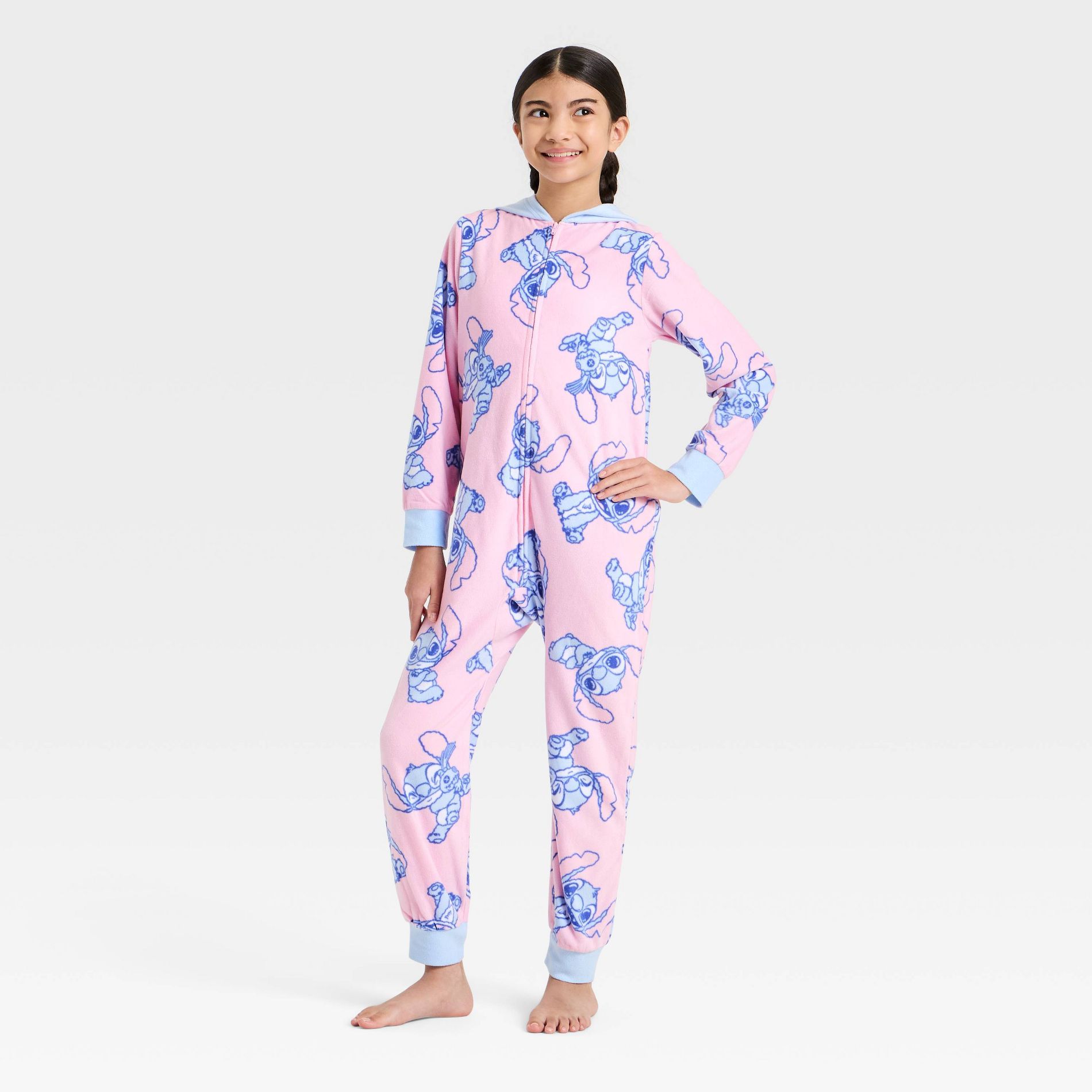 Girls' Lilo & Stitch Union Suit - Pink