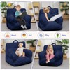 Kids Bean Bag Chair, Comfy Toddler Chair with Plush Bear, Toddler Bean Bag Sofa for Boys and Girls, Soft Corduroy Cover Lazy Sofa - 4 of 4