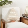 Saro Lifestyle Festive Fir Christmas Tree Poly Filled Throw Pillow, 13"x17", Beige - 3 of 3