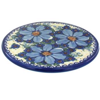 Blue Rose Polish Pottery 22-Vena Trivet