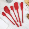 Tovolo 5pc Silicone And Wood Handle Spatula Set Black : Target