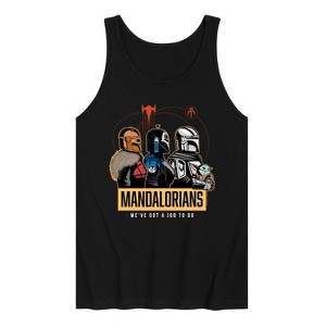 Men's - Star Wars - The Mandalorian Mando Space Graphic Tank Top - 1 of 2