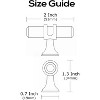 attop 10 Pack Satin Nickel and Gold Cabinet Knobs - 4 of 4