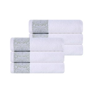 Medallion Cotton Jacquard Towel Set by Blue Nile Mills - 1 of 4