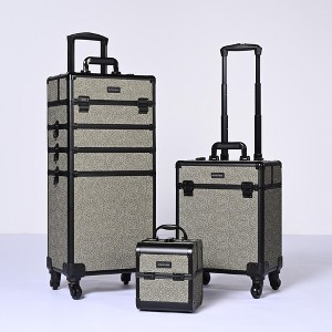 Byootique 3-Piece Makeup Train Cases Cosmetic Organizer Kit Rococo - 1 of 4