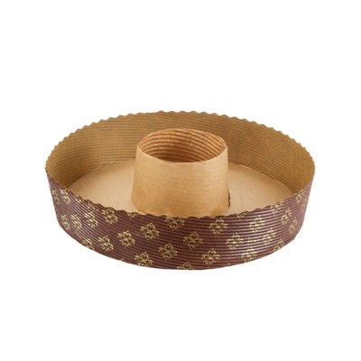 Novacart Round Disposable Paper Baking Tube Pan 7.25" Diameter, 1.56" High - Case of 540