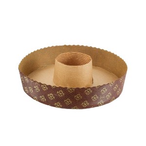 Novacart Round Disposable Paper Baking Tube Pan 7.25" Diameter, 1.56" High - Case of 540 - 1 of 1