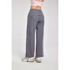 Clotth Women's Loose Straight Outdoor Sports Pants - Low-Rise Drawstring Wide-Leg Casual Pants, Reflective Trendy Cargo Pants - 2 of 4