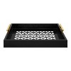 Kate and Laurel Caspen Tray, 12.25x16.5, Black - 4 of 4