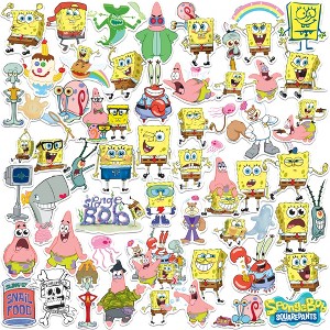 Spongebob Squarepants 50CT Sticker Pack Large Deluxe Stickers Variety Pack - Set of 50 - 1 of 4