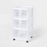 3 Drawer Medium Cart White - Brightroom™