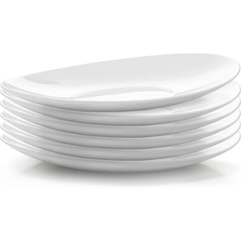 Bormioli Rocco Prometeo Opal Glass Dinner Plates, Set Of 6, 10.75" x 9.5", 1 of 9