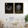 Stupell Industries Celestial Gold Sun and Moon 2pc Floating Frame Art Set, Gold, 25" x 31" - 2 of 4