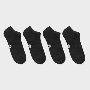 Women's Cushioned Active Practice 4pk Athletic No Show Socks - All In Motion™ 4-10 - 1 of 3